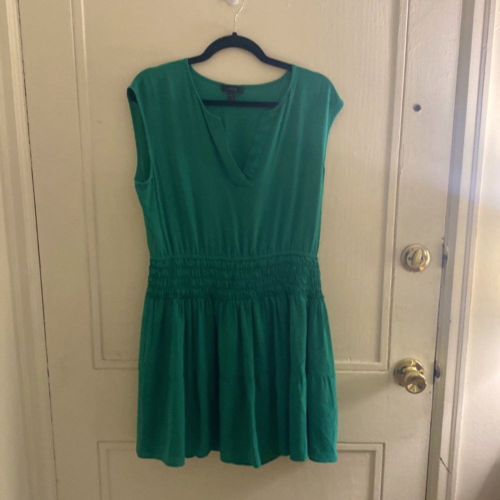J. Crew, Green, Mini, Sleeveless, A Line, Dress, Size 12